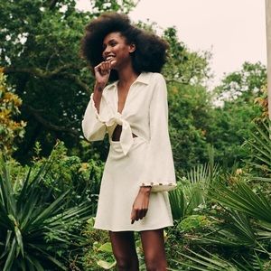 Zara linen shell dress